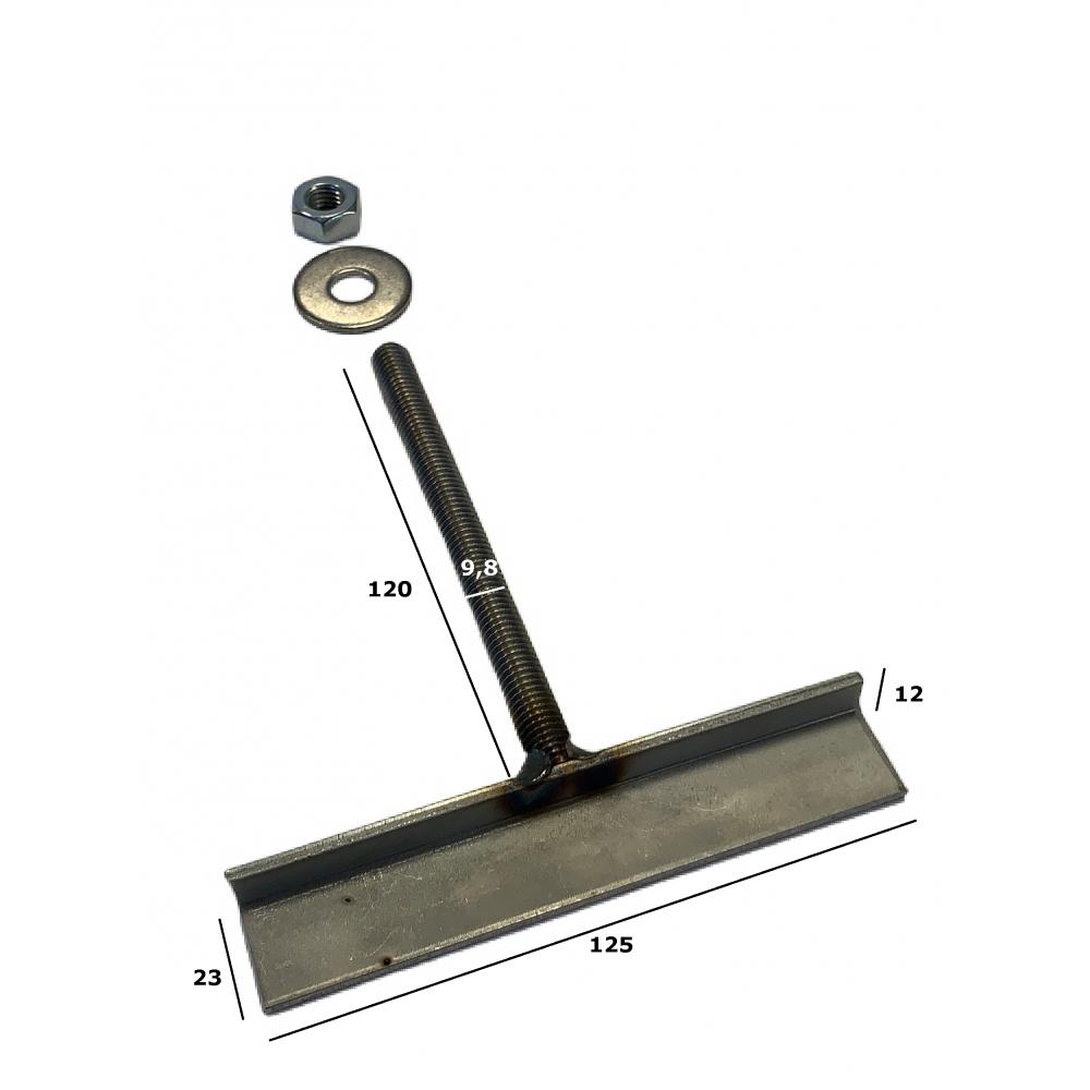 Stainless steel mesh anchor M10x120 dimensions Stainless steel fixing anchor for grating M10x120
